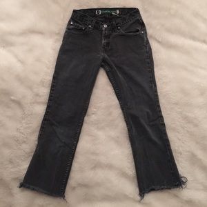 Vintage Black Cropped Silvertab Levi’s Jeans